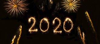 New Year's Resolutions for 2020 fireworks display