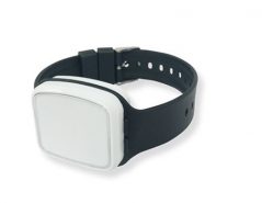 Vibby Fall Detector on wrist strap