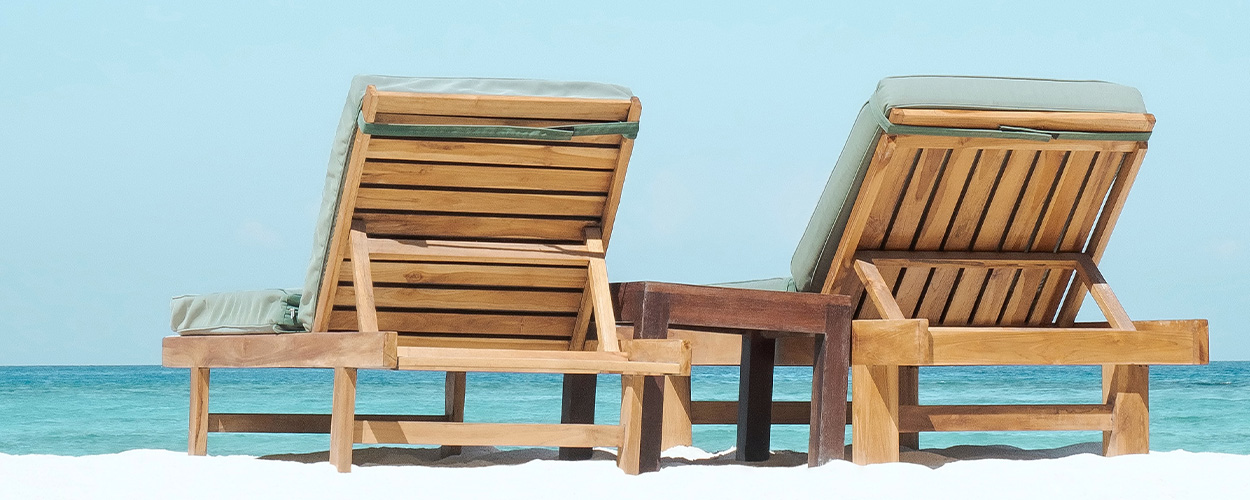 deck chairs used on winter sun holidays